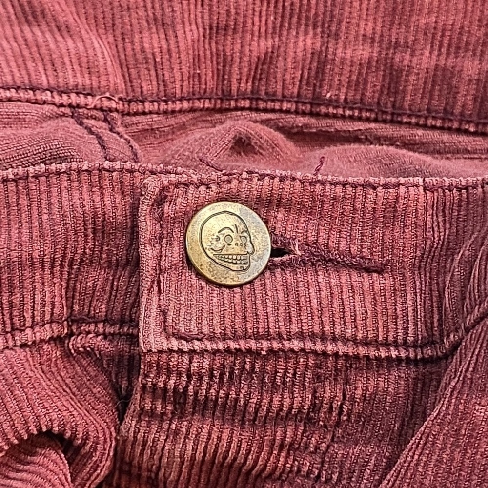 Cheap Monday 5 Beet Red Corduroy 30x32 ‎ Pockets Y2K Skate Street MSR 34x28